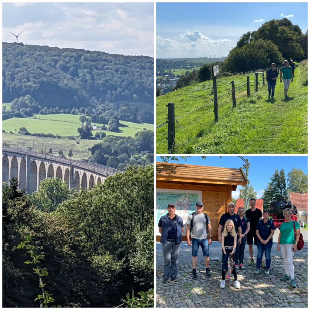 10 Km Wanderung, entlang des Viadukt Wanderweges